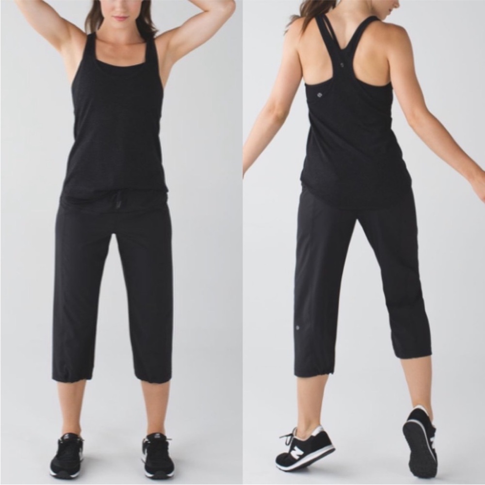 Lululemon Step Lively Crop Black Size 4